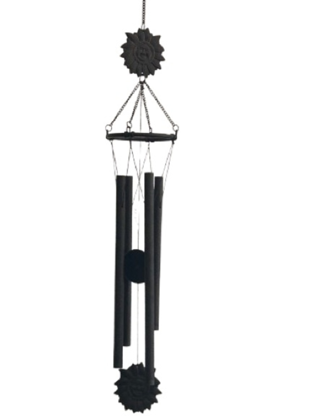 Celestial Boho Sun Wind Chime Indoor Outdoor Zen Minimalist Decor Sunburst Gift